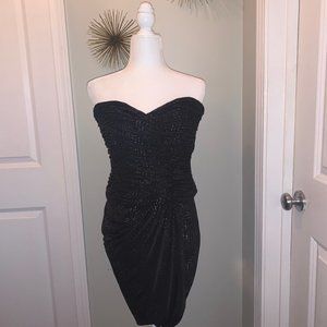 Calvin Klein Strapless Black Dress